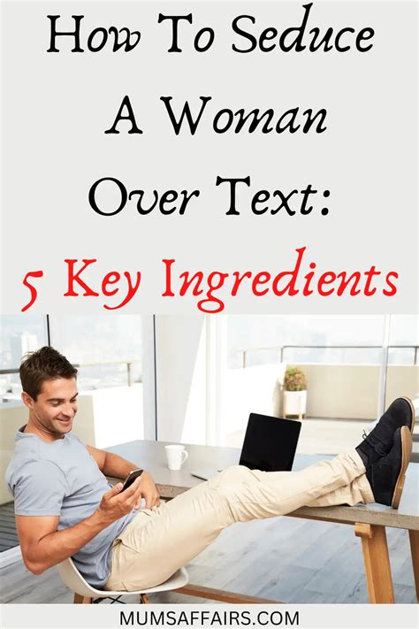 how to seduce a milf|How to Seduce a Woman Over Text: 10 Winning Strategies